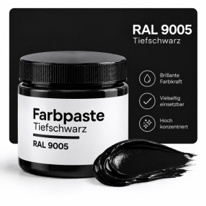 Farbpaste tiefschwarz 250g RAL 9005