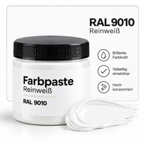 Farbpaste reinweiß 1kg RAL 9010