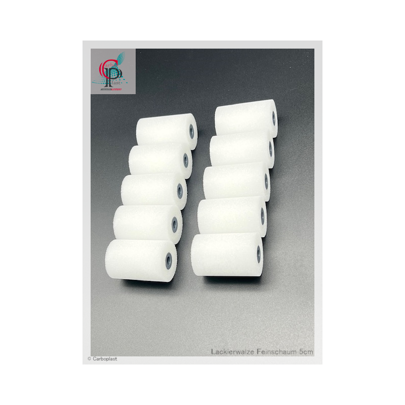 Lackierwalze, Feinschaum, 50 mm, 10 Stück Lackierwalze, Feinschaum, 50 mm, 10 Stück
