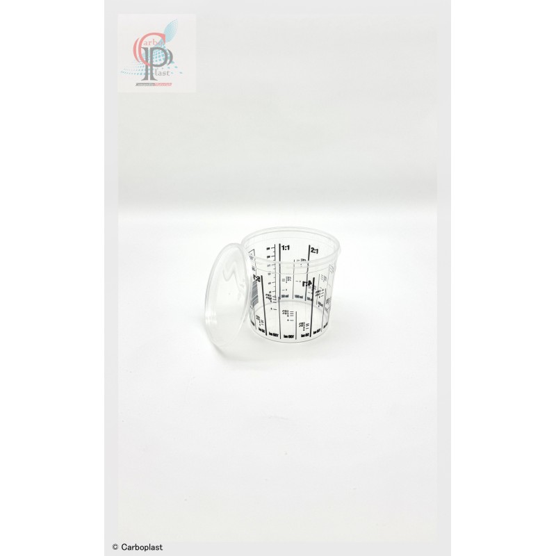 Mischbecher PP 385ml mit Deckel