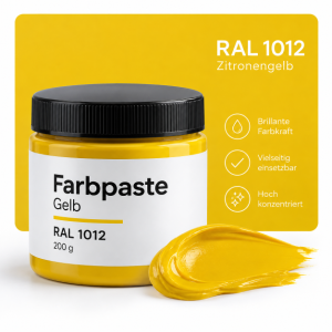Farbpaste gelb 200g RAL 1012