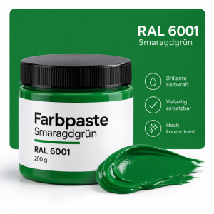 Farbpaste Smaragdgrün 200g RAL 6001