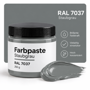 Farbpaste staubgrau 250g RAL 7037